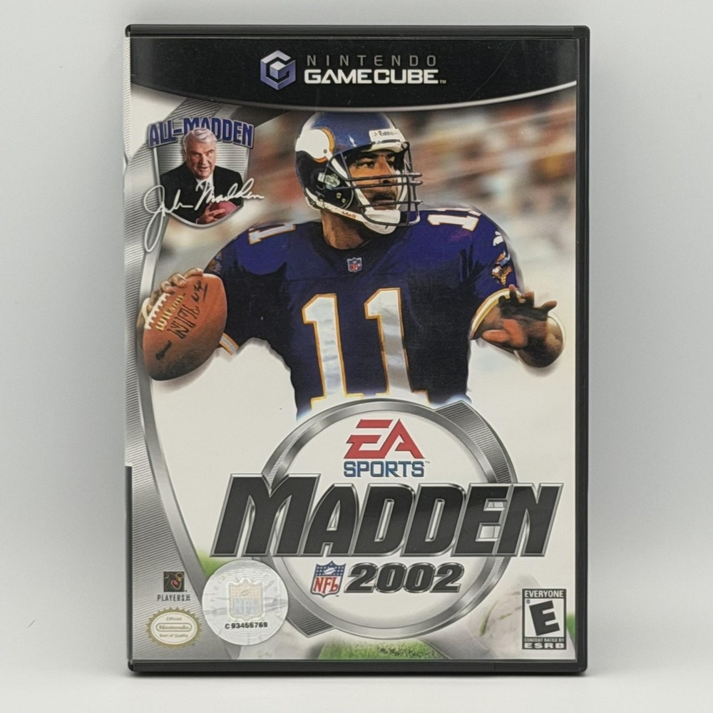 Madden NFL 2002 Nintendo GameCube Complete CIB EA Sports Football NTSC-U/C E